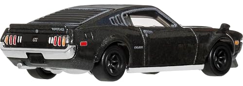 Image of Hot Wheels 1977 Toyota Celica (RA28) Car Culture Vehicle, Premium 1:64 Scale Die-Cast Toy Car with Real Riders Tires & Metal /Metal Body & Chassis, JKD98