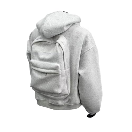 Backpack Hoodie Zipper Cardigan Sweatshirt Creative Hoodies Cardigan Lightweight with Pockets2