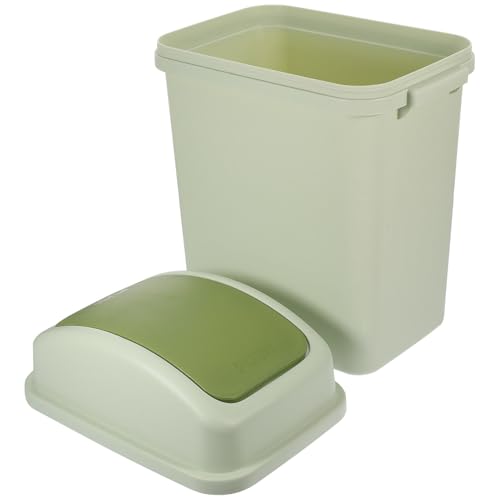 Poubelle cuisine mince plastique PP couvercle basculant pour espace étroit
