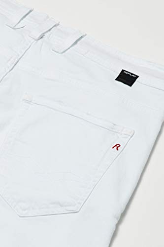 Bermuda Cadarço no cós, Replay, Masculino, Branco, 42