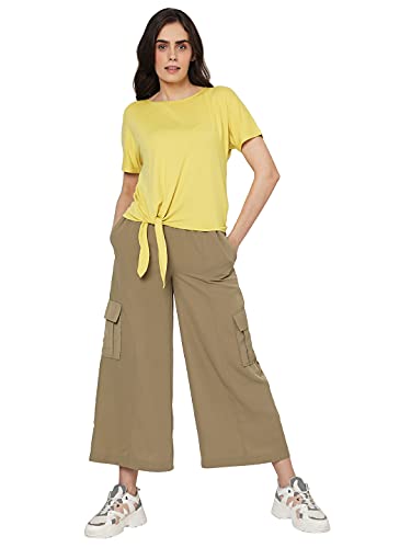 Image of VERO MODA Women's Solid Regular Fit T-Shirt