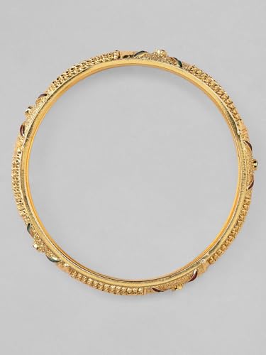 Image of Rubans Bangles Set Gold Plated Traditional Ethnic Stylish Trendy Jewellery Gift for Women & Girls