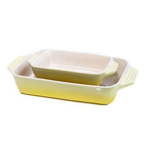 Le Creuset Stoneware Classic Rectangular Bakers, Soleil