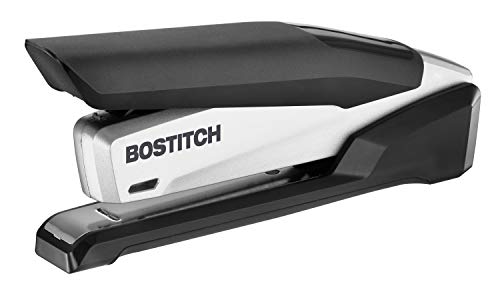 Bostitch inPOWER+28 Executive Stapler - 3 in 1 Stapler - One Finger, No Effort, Spring Powered Stapler, Black/Silver (1110)