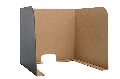 Image of Flipside Products 70 inch x 23 inch Black Desktop Privacy Screen, Large, Dividers For Laptops And Computers, Reduce Distractions, Test Divider, Pack of 24