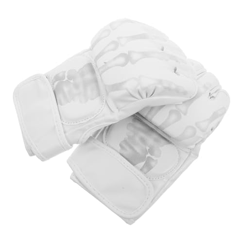 HANABASS Guantes de Boxeo para Adultos Protección Mejorada, Material PU, Transpirables Fácil Colocación para Entrenamiento y Deportes Variados