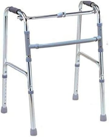 PARSHV CHEMIST INDIA ADULT WALKING WALKER Portable Light Weight Height Adjustable Foldable Walker for Unisex & Old Age People Sliver Colour (1)