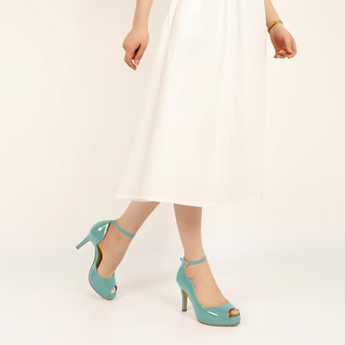 Image of AUMOTED High Heels Pumps Platforms Shoes for Party Daily 3.4 inch Dressy Pumps