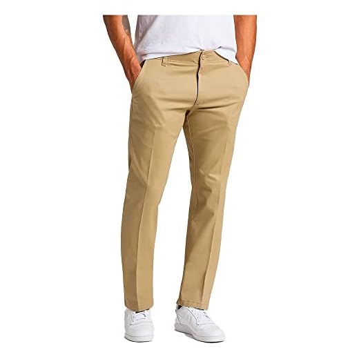 Lee Extreme Motion Chino Pantalones, Taupe 07, 36W / 32L para Hombre