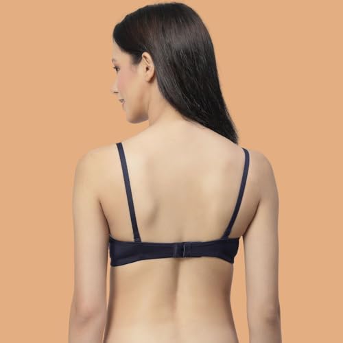 Image of Floret Women's Convertible-Straps T-Shirt Bra Lightly Padded & Non-Wired Medium Coverage Bra