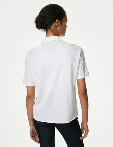 Image of Marks & Spencer Collared Button Through Shirt