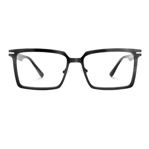 Image of Zeelool Blue Light Glasses for Men Classic Rectangle Blue Light Blocking Glasses TV Phone Computer Gaming Glasses Sharma ZJGM883077-01 Black