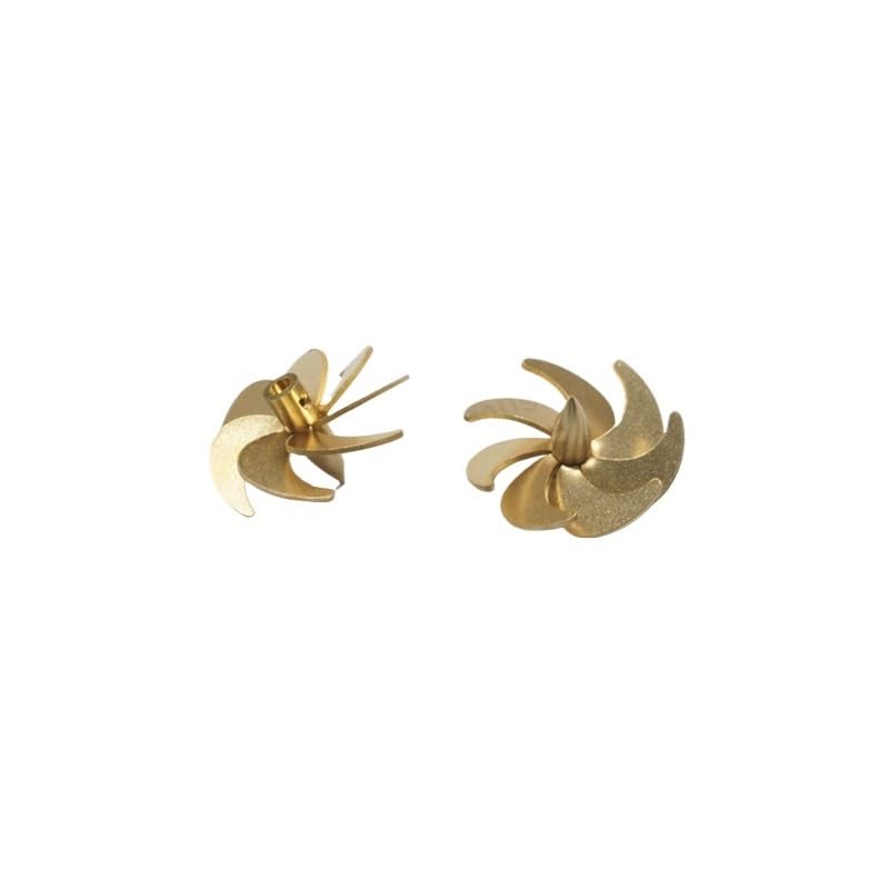 1 Paire d'hélices à 7 pales for Bateau RC 30 mm, Trou d'arbre, Palette en cuivre 3 mm, hélices positives négatives 3 x 30 mm for pièces de sous-Marins de modèle de Bateau 1/144