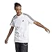 Produktbild adidas Herren Essentials Single Jersey 3-Stripes Tee, White / Black, L