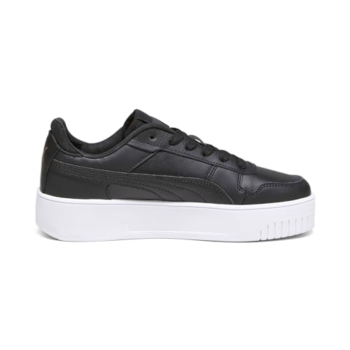 Puma Baskets Carina Street Jr pour Fille, Puma Black Puma Black Rose Gold Puma White, 3.5 UK Narrow