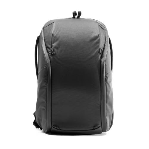 Peak Design Everyday Backpack Zip 20L Black, Carry-on Backpack with Laptop Sleeve (BEDBZ-20-BK-3)
