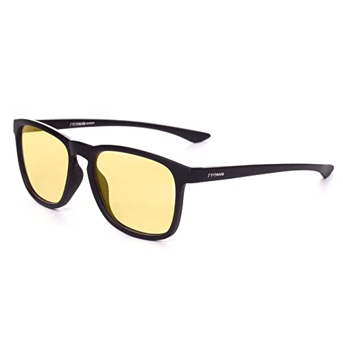 Titan Sports Phone-P-A Óculos Gamer Titans Phone Preto - Lentes Blue Protection Amarela