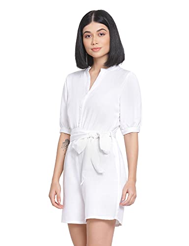 Image of oxolloxo Women V-Neck Full Sleeve Abstract Print Dress (X-Large) Multicolour