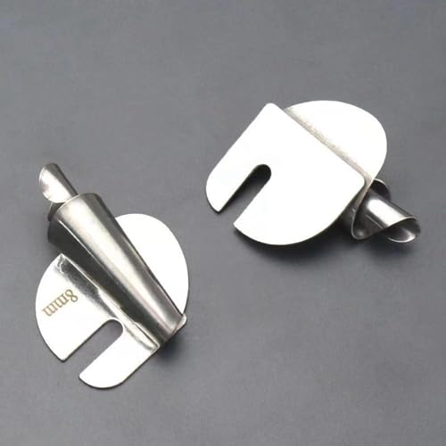 Set 8 piezas pie prensatelas dobladillo enrollado acero miniatura 4