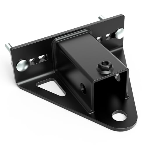 Lawn Mower Hitch 2 Receiver, Heavy Duty Steel Trailer Hitch for Zero Turn Lawn Mower, Universal Bolt-On Lawn Mower Trailer Hitch, Zero Turn Mower Accessories