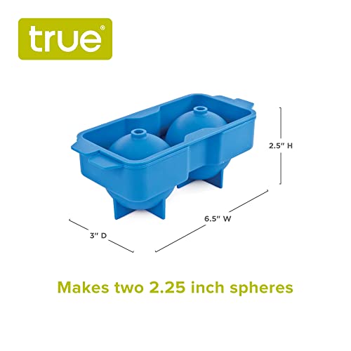 Molde de silicona para esferas de hielo 2.25 pulg - azul miniatura 3