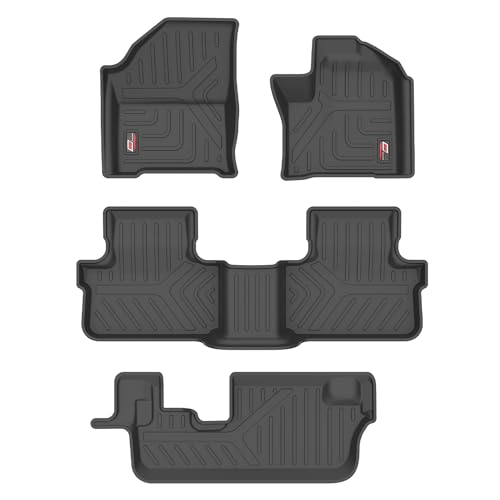 Image of GFX Tpv Premium 3D Life Long Car Floor Mats Compatible with Safari (2023) Onwards, 7 Seater (Automatic)