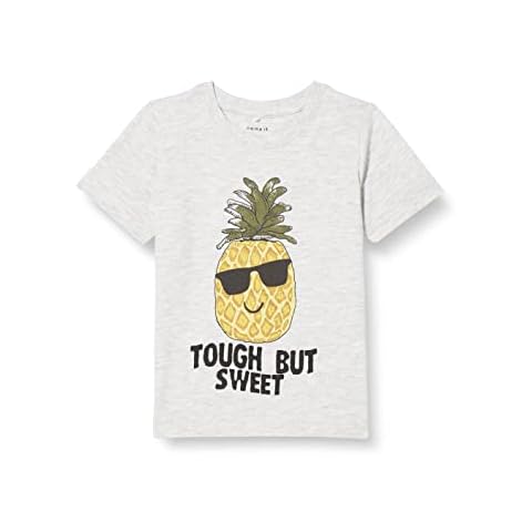 NAME IT Baby Boys' Light Grey Short-Sleeved Top Cover