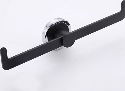Image of USF Multifunction Napkin Holder for Washbasin, Stainless Steel Napkin Hanger, Wall Mounted Towel Ring for Kitchen & Dining Area, Rust Resistant Surface & Smooth Edges, Black Finish