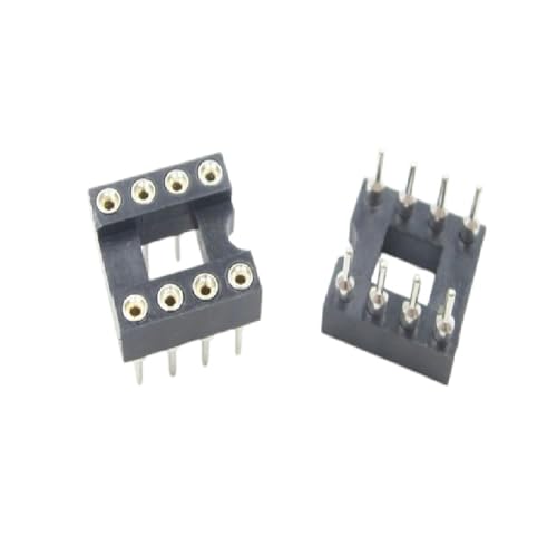 20PCS 8Pin DIP SIP Round IC Sockets Adaptor Solder Type Gold Plated Machined DIY Electronics New for Arrival 2025 High for Quality