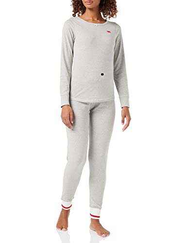 Hatley Damen Langärmliges Pyjama-Set Pyjamaset, Arbeitssocken, XS