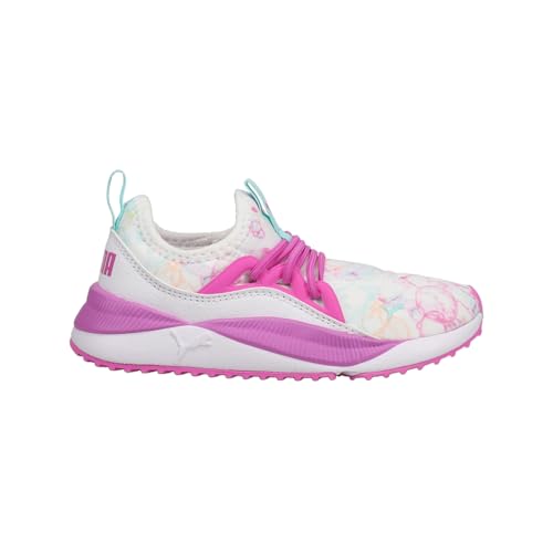 PUMA Toddler Girls Pacer Future Allure Bubble Dye Slip On Sneakers Shoes Casual - White - Size 6 M