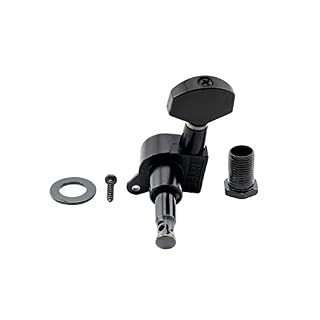 Musiclily Pro Mécaniques 6 en ligne Scellée pour Guitare électrique Fender Stratocaster Telecaster, Noir - Les Beatles, Paul McCartney, John Lennon, RIngo Starr, George Harrison Musiclily Pro Mécaniques 6 en ligne Scellée pour Guitare électrique Fender Stratocaster Telecaster, Noir – Image 5