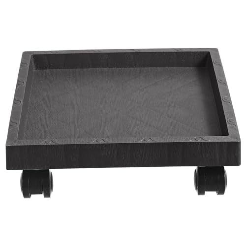 ifundom Soporte Ruedas para Maceteros Cuadrados, Bandeja Rodante de Plástico Resistente para Uso en Patio y Terraza