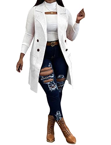 Image of Women's Casual Sleeveless Long Sweater Vest Open Front Cardigan Waistcoat