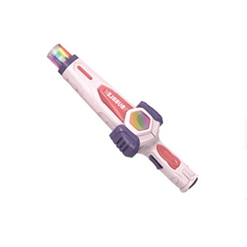 Preisvergleich Produktbild Automatische Blasenmaschine, multifunktionales Rauchblasen-Kinderspielzeug mit Musik und Lichtern, geeignet für Geburtstagsfeier-Kindergeschenke (Rosa)