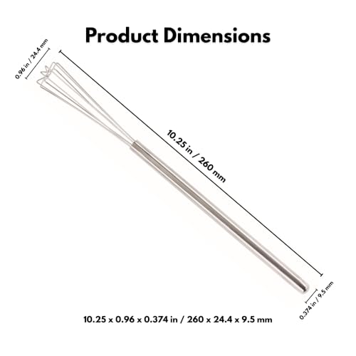 Image of rattleware 10.25-in Triangle Espresso Whisk, Stainless Steel Frothing Tool