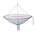 CurcKua Drop Net Dia. 39in Foldable Portable Pier Fishing Net with Dual Line Structure Knottable Fish Release Opening Sturdy Heavy-Duty Bridge for Shrimp, Crab Drop Bridge for Fishing