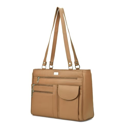 Image of K London Ladies Leather Handbag|Women's Handbag in Soft Leather - Womens Designer Shoulder Hand Bag - Medium Practical Size
