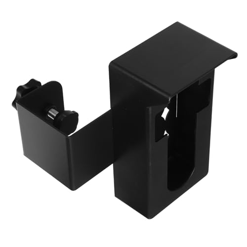 Soporte antirrobo para timbre sin perforación en ABS metal negro, 1 Set