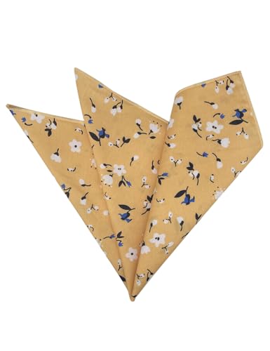 Image of Kebocis Men's Floral Pocket Square Handkerchief for Men