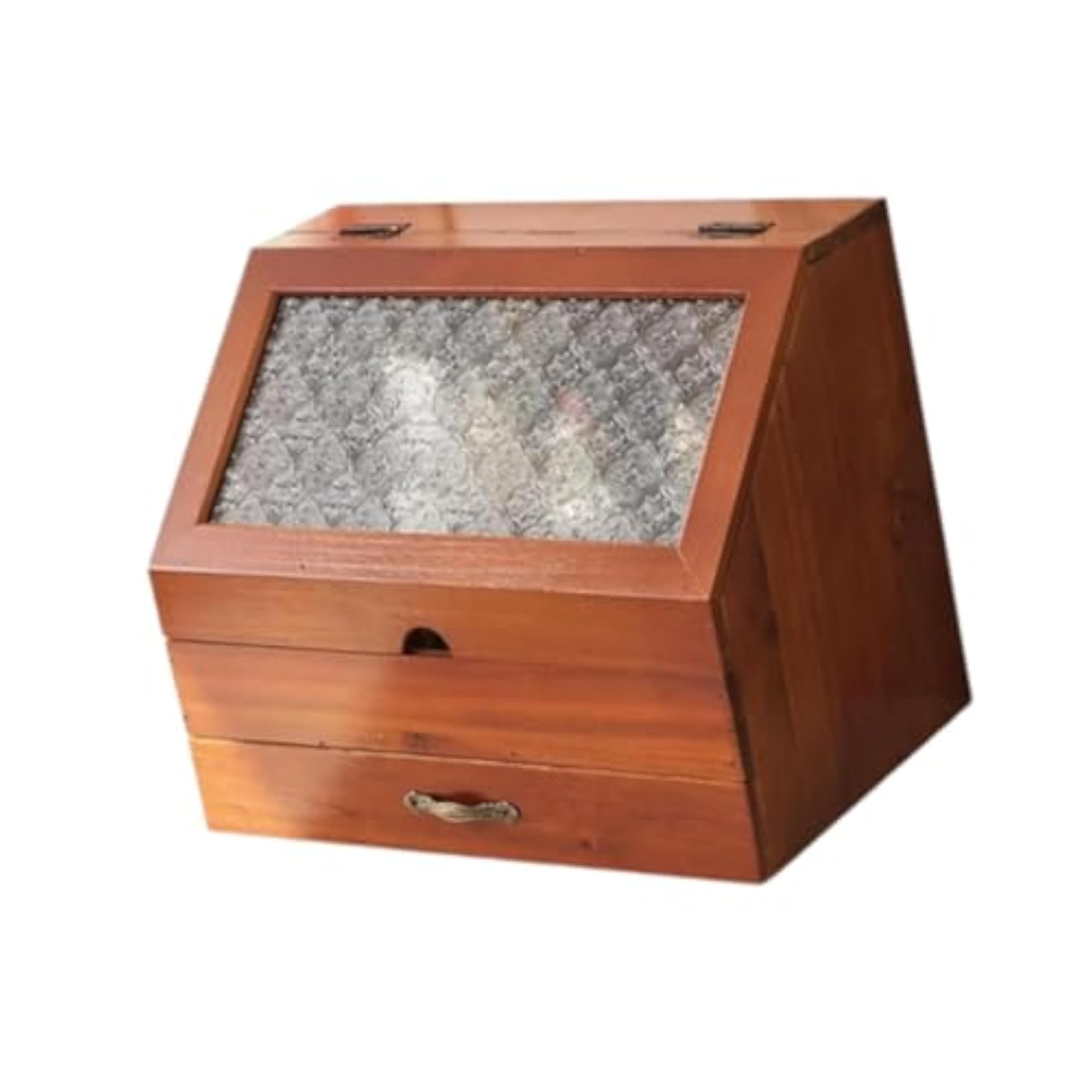 Wooden Makeup Organizer for Vanity Tabletop