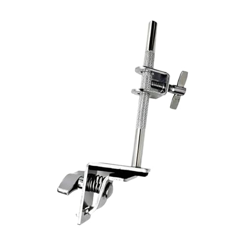 Pince de montage pour cloche de batterie avec support d'extension en acier pour instrument