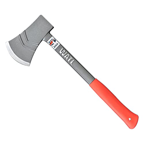 The Kraken: World Axe Throwing League Premium Competition Throwing Axe with Throwing Hatchet Nylon Sheath, Full Tang Steel Handle and Rubber Handle Grip