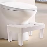 6.7 Inch Toilet Stool for Bathroom,Non-Slip Potty Stool for Pooping,Toilet Step Stool for Adults/Seniors/Kids