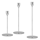 PRODUKTDETAILS:Das Produkt ist ein Set mit 3 metall Kerzenständer, Größe 24/28/33cm. Tipps: Das Kerzenleuchter Set enthält keine Kerzen.