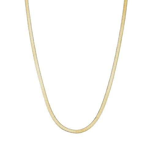Collier serpent Rosefield pour femme en acier inoxydable doré, chaîne et bijou moderne chic