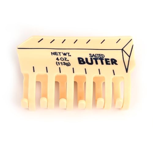 Personalized Acetate Butter Hair Claw Clip for Women Girls Gift Butter Lover Funny Hair Claw 1 Piece
