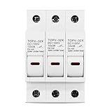 Portafusibles 3P 1100 V CC, 10 x 38 mm, protector solar fotovoltaico de alto voltaje TOPV-32X, 1 unidad(3P With)