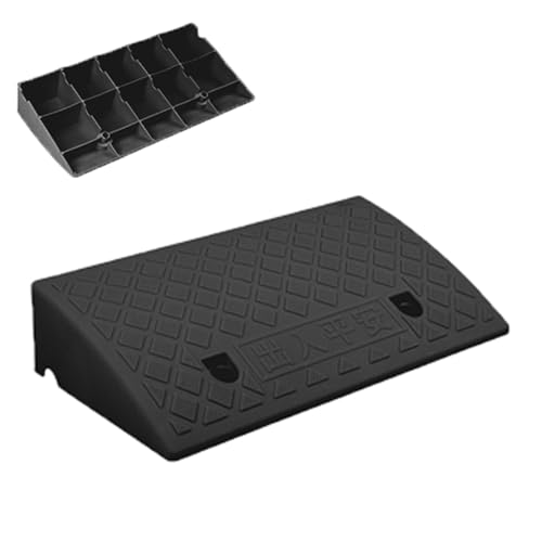 Rampa Núcleo Antideslizante Plástico Negro 49x27x8cm miniatura 1