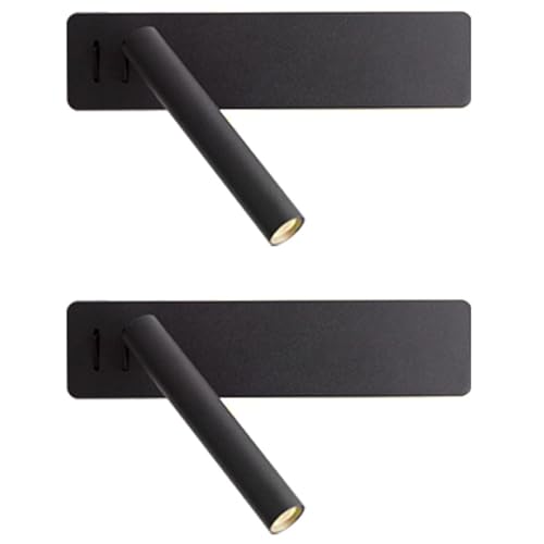 Tynmoel 2X Modern Wall Sconce Bedside Lamp Room Decor Reading Indoor LED Bedroom Corridor Night Light Fixture B